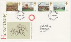 1979-06-06 Horseracing Stamps Northampton FDC (82051)