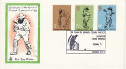 1973-05-16 Cricket Stamps Lords London NW8 FDC (82068)
