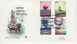 1978-01-25 Energy Stamps Gulf Oil London FDC (82081)