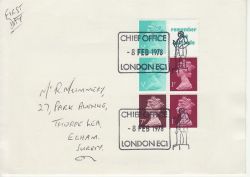 1978-02-08 Definitive Booklet Stamps London EC1 FDC (82151)