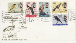 1963-09-12 Ethiopia  Birds Stamps FDC (82197)