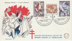 1959-12-05 Belgium Tuberculosis Stamps FDC (82200)