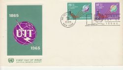 1965-05-17 United Nations ITU Anniv Stamps FDC (82201)