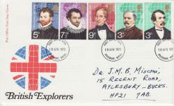 1973-04-18 Explorers Stamps Aylesbury FDC (82229)