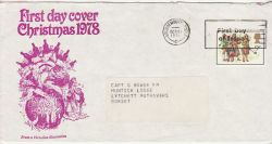 1978-11-22 Christmas Stamp Bournemouth FDC (82272)