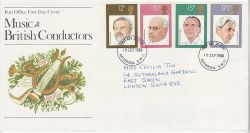 1980-09-10 British Conductors Stamps Battersea FDC (82278)
