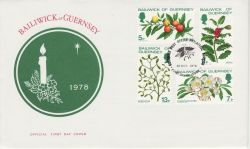 1978-10-31 Guernsey Christmas Stamps FDC (82287)