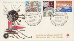 1960-12-05 Belgium Tuberculosis Stamps FDC (82328)