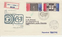 1968-04-29 Czechoslovakia Radio and TV FDC (82348)