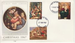 1967-10-18 Christmas Doubled on 27th FDC (82377)