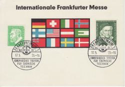 1955 Germany Internationale Frankfurter Messe Card (82386)