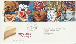 1991-03-26 Greetings Stamps Laugherton FDC (82429)