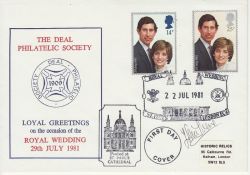 1981-07-22 Royal Wedding St Paul's / Deal Society FDC (82435)