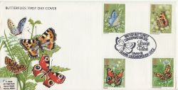 1981-05-13 Butterflies Stamps Quorn FDC (82477)