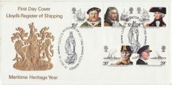 1982-06-16 Maritime Heritage Stamps London EC3 FDC (82481)