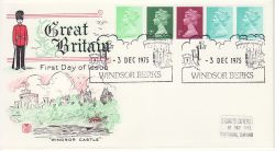 1975-12-03 Definitive 10p Coil WINDSOR FDC (82507)