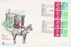 1982-02-01 Definitive Booklet Stamps Windsor FDC (82521)