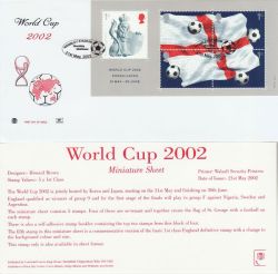 2002-05-21 World Cup Football M/S Wembley FDC (82566)