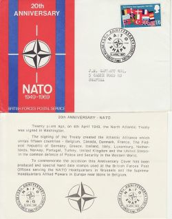 1969-04-02 NATO Stamp BF 1081 PS FDC (82632)