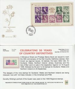 2008-09-29 Country Definitives Anniv London FDC (82667)