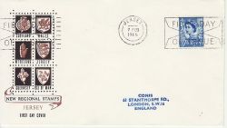 1966-02-07 Jersey Definitive Stamp Slogan FDC (82681)