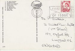1964-06-08 Jersey Definitive Slogan Postcard FDC (82683)