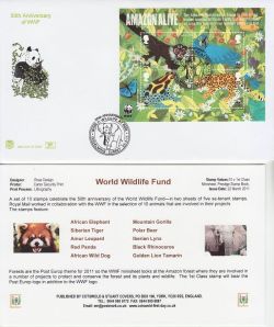 2011-03-22 World Wildlife Fund M/S Godalming FDC (82691)
