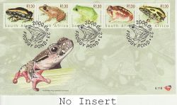 2000-06-23 South Africa Frogs Stamps FDC (82711)