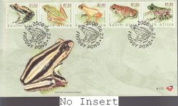 2000-06-23 South Africa Frogs Stamps FDC (82712)