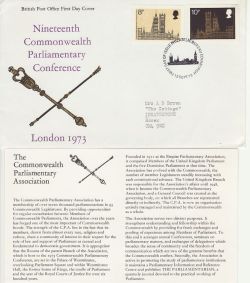 1973-09-12 Parliamentary Conference Bureau FDC (82721)