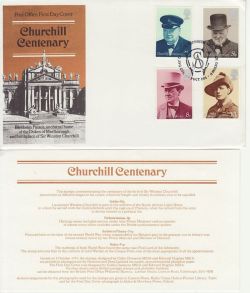 1974-10-09 Churchill Stamps Blenheim FDC (82738)