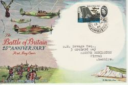 1965-09-13 Battle of Britain Stamp Rock Ferry cds FDC (82742)