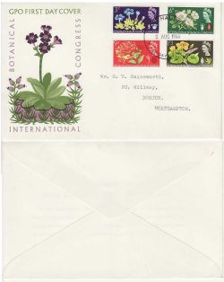 1964-08-05 Botanical Congress Stamps Northampton FDC (82757)