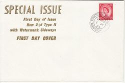 1964-07-01 2½d Type II Stamp Stratford cds FDC (82786)