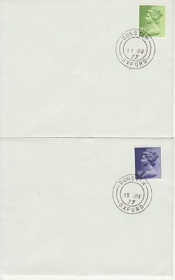 1977 Definitive Stamps on Envelope Dunstew cds (82826)