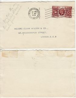 1935-05-07 KGV Silver Jubilee Stamp Manchester FDC (82892)
