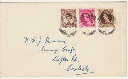 1953-07-06 Wilding Definitive Stamps Carlisle cds FDC (82896)