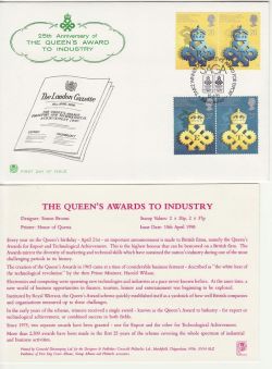 1990-04-10 Queen Award Stamps SAGA Folkestone FDC (82917)