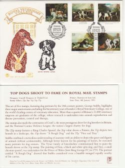 1991-01-08 Dogs Stamps Birmingham FDC (82934)