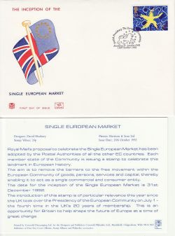 1992-10-13 European Market London SW1 FDC (82936)