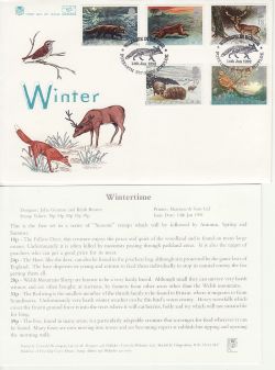1992-01-14 Wintertime Stamps Sufflok Error FDC (82941)