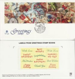 1992-01-28 Greetings Stamps London Colney FDC (82943)