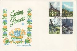 1979-03-21 British Flowers Stamps BATH FDC (82988)