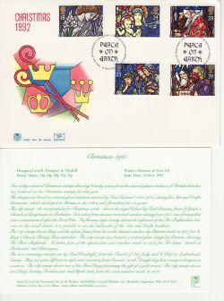 1992-11-10 Christmas Stamps Bethlehem FDC (83002)