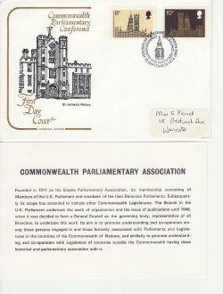 1973-09-12 Parliamentary Conference London SW1 FDC (83027)