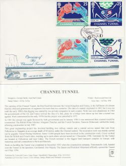 1994-05-03 Channel Tunnel Stamps Folkestone FDC (83048)