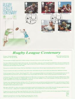 1995-10-03 Rugby League Stamps Wigan FDC (83051)