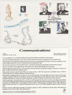 1995-09-05 Communications Stamps Chelmsford FDC (83052)