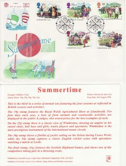 1994-08-02 Summertime Stamps Lords London NW8 FDC (83057)