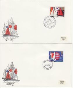 1975-06-11 Sailing Stamps x4 Pmks FDC (83090)